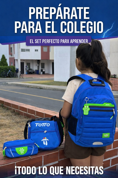 LLEGÓ EL KIT COLEGIAL MORRAL + LONCHERA TERMICA + CARTUCHERA!