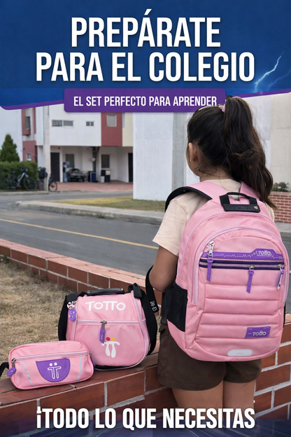 LLEGÓ EL KIT COLEGIAL MORRAL + LONCHERA TERMICA + CARTUCHERA!