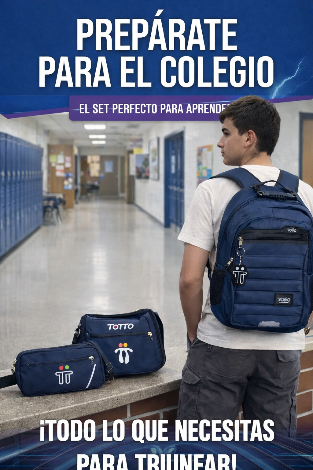 LLEGÓ EL KIT COLEGIAL MORRAL + LONCHERA TERMICA + CARTUCHERA!