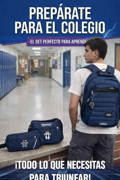 LLEGÓ EL KIT COLEGIAL MORRAL + LONCHERA TERMICA + CARTUCHERA!