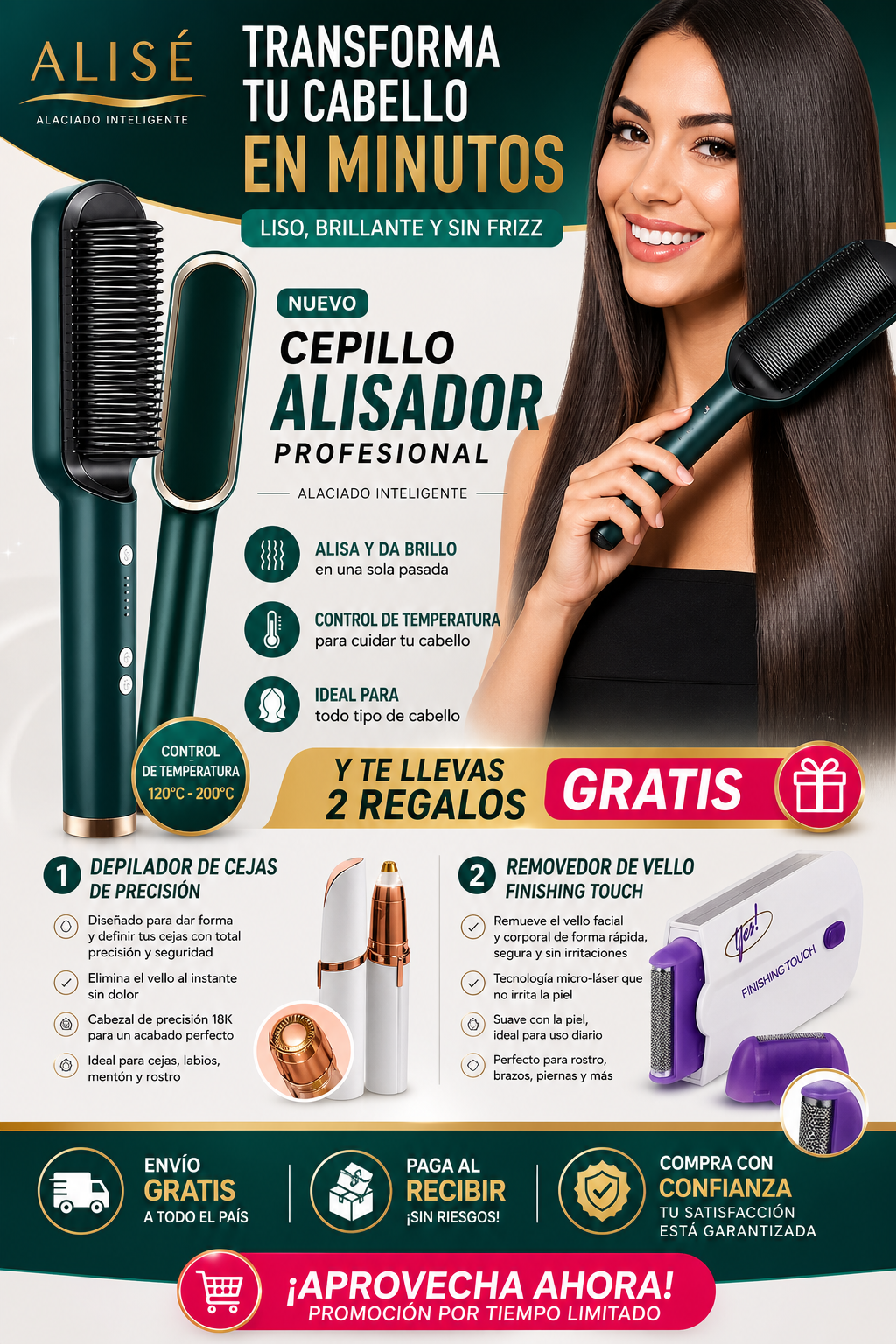 Peine Alaciador Alisé© + 2 REGALOS