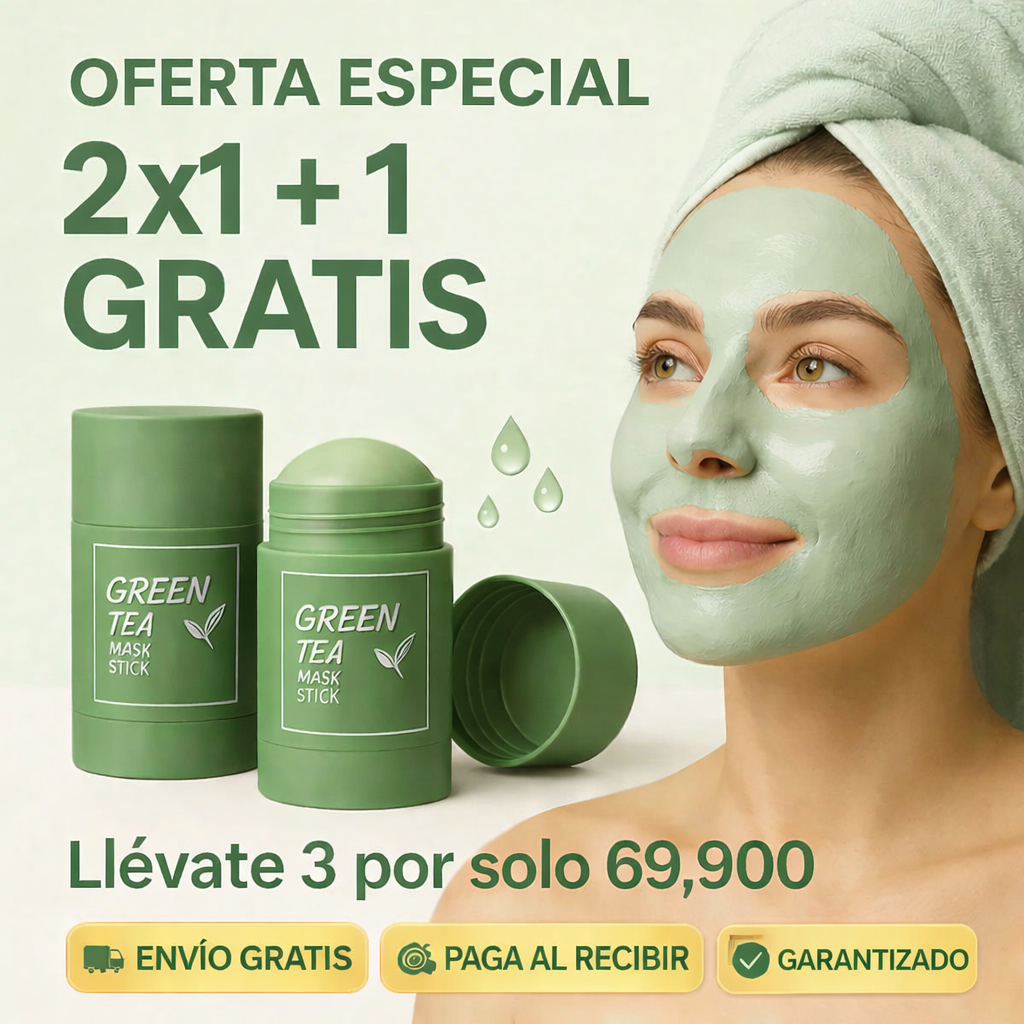 ¡OFERTA 2x1 + REGALO! - MASCARILLA EXFOLIANTE TÉ VERDE | Edición LaBellaPerfecta®
